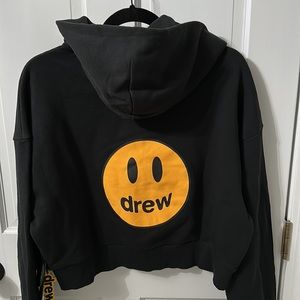 Drew House Cropped Black Zip-up
